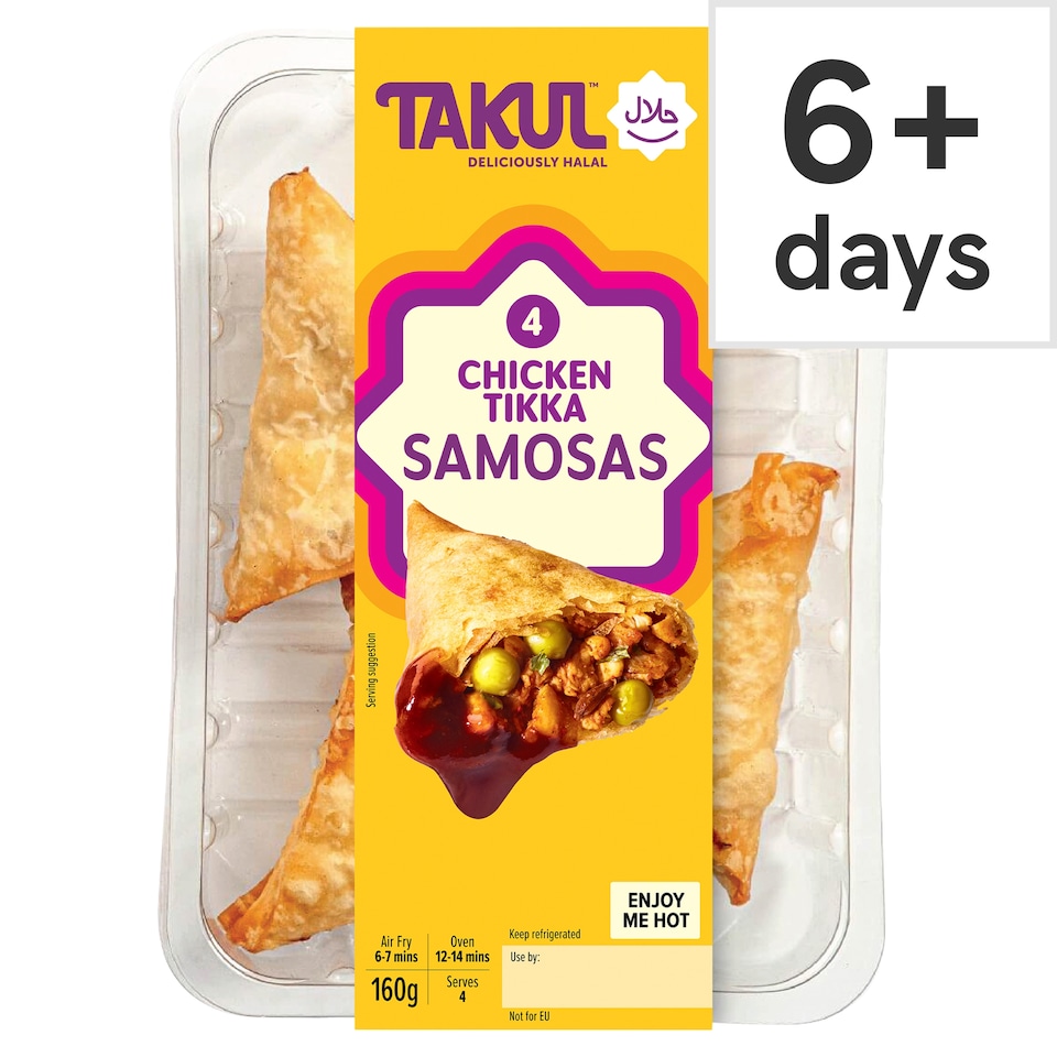 Takul Halal Kitchen Chicken Tikka Samosas 160G