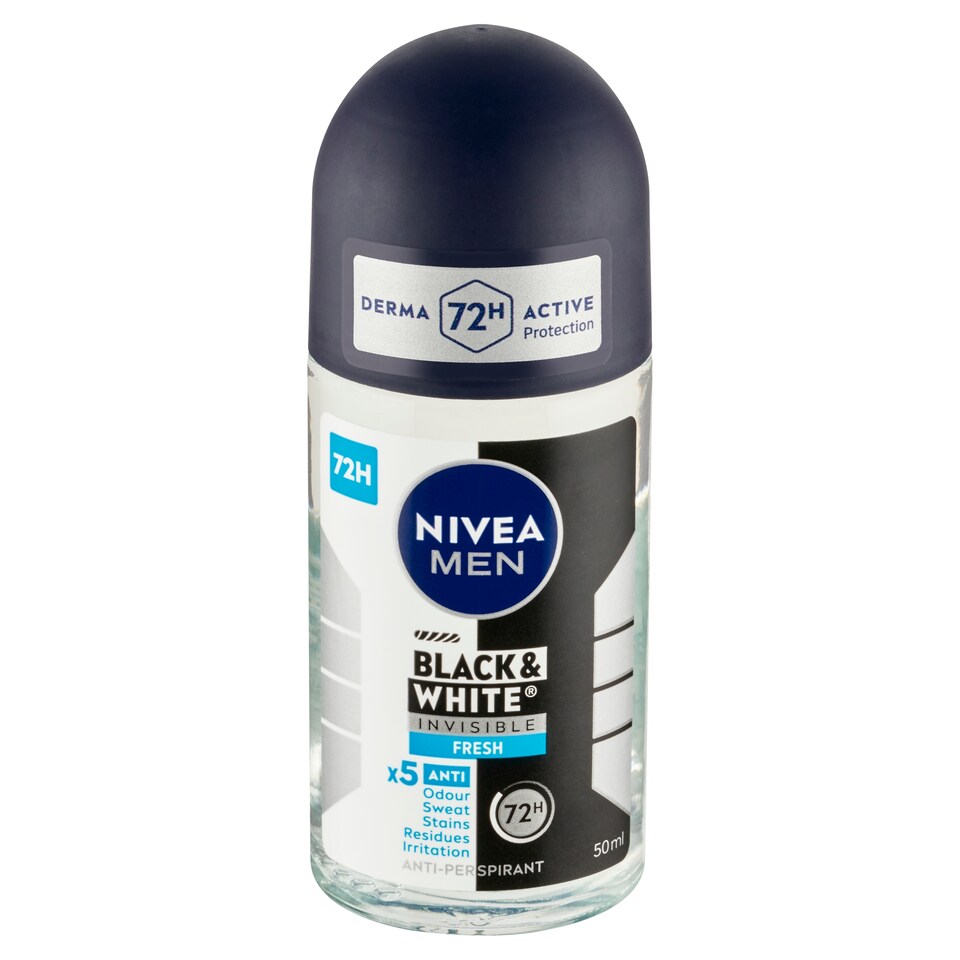 obrázok 1 z Nivea Men Black & White Invisible Fresh Guľôčkový antiperspirant 50 ml