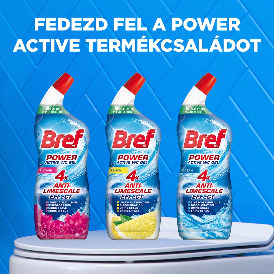 image 1 of Bref Power Active Lemon Toilet Cleaner 750 ml