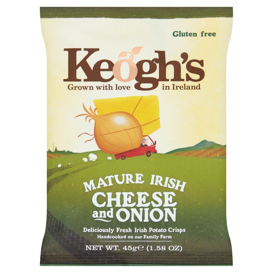 Keogh's Mature Irish Cheese And Onin Potato Crsps 45G