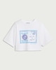 image 4 of OH ME OH MY Pure Cotton Cropped T-Shirt in White