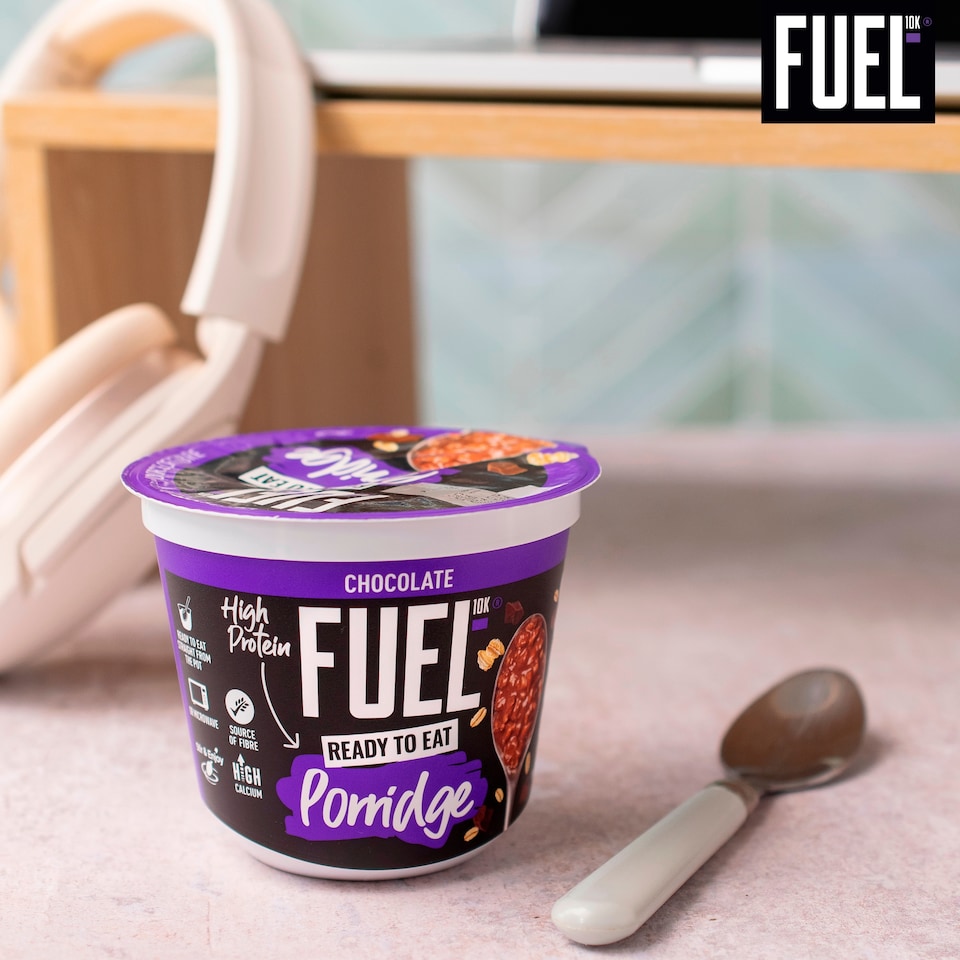 image 1 of FUEL10K Ready to Eat Protein Porridge Oat Cereal Pot Chocolate 210g 