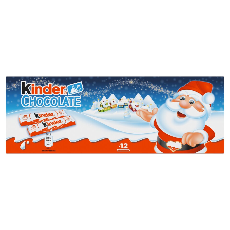 image 1 of Kinder Chocolate Tyčinky z mléčné čokolády s mléčnou náplní 12 ks 150g 