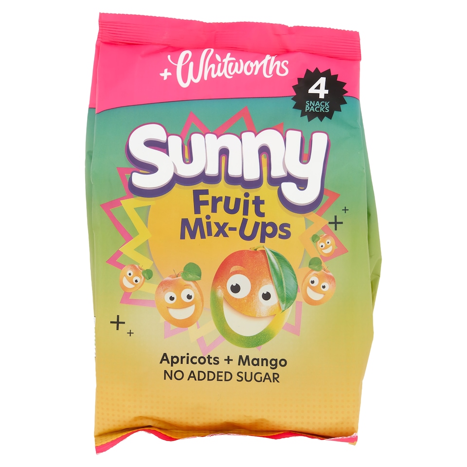 image 1 of Whitworths Sunny Fruit Mix-Ups - Apricots & Mango 4 x 18g