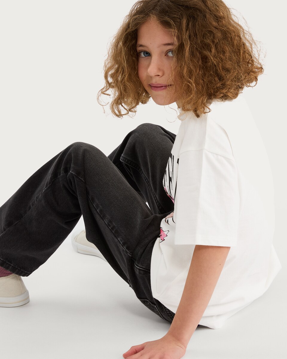 image 1 of Bruce Springsteen Pure Cotton Slogan T-Shirt in White