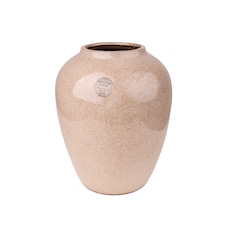 Candlelight Brown Reactive Glaze Vase