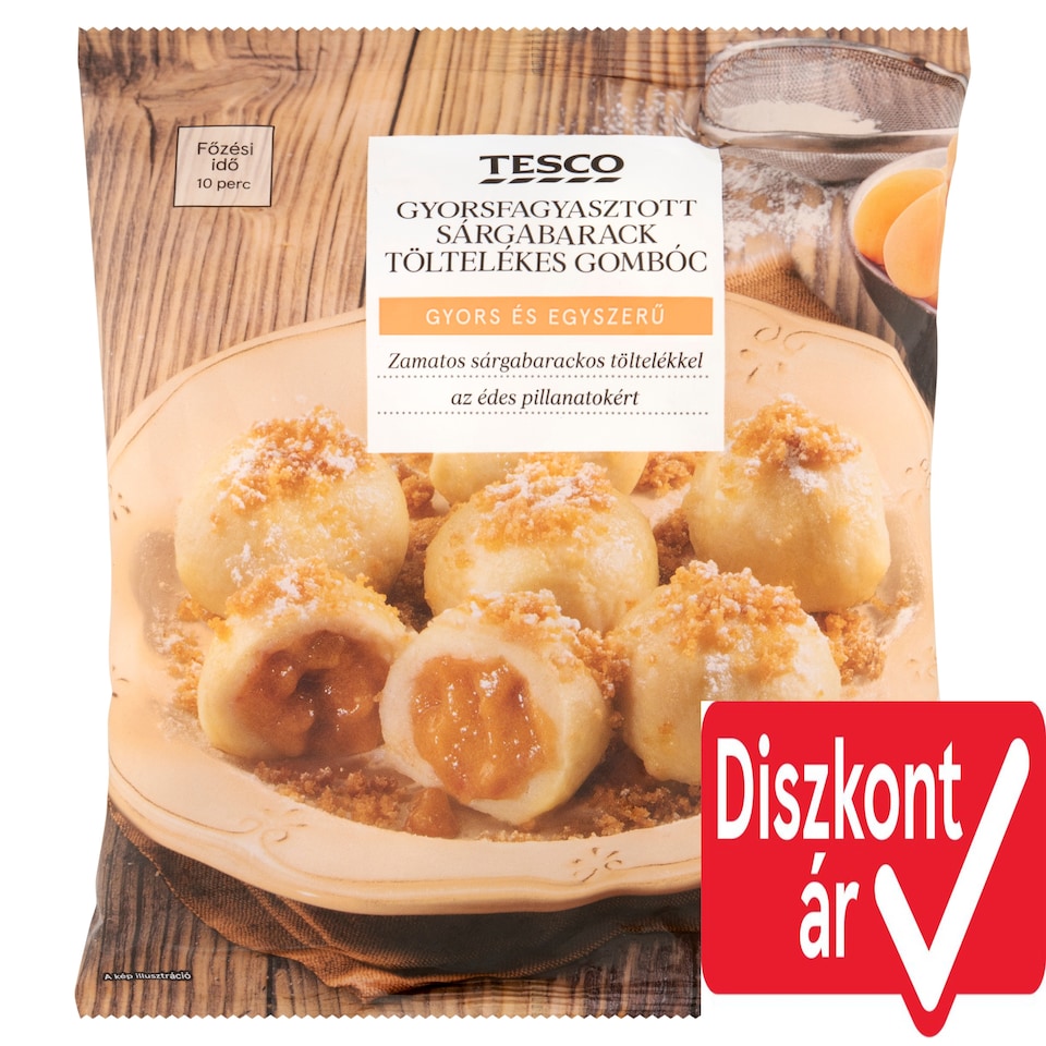 Tesco Quick-Frozen Dumpling with Apricot Filling 600 g
