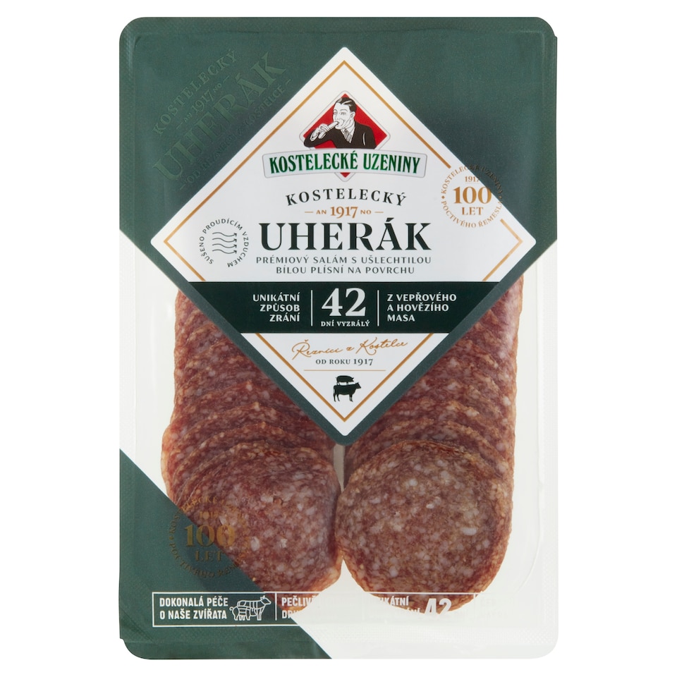 Obrázek 1 pro produkt Kostelecké Uzeniny Kostelecký uherák 0,100kg