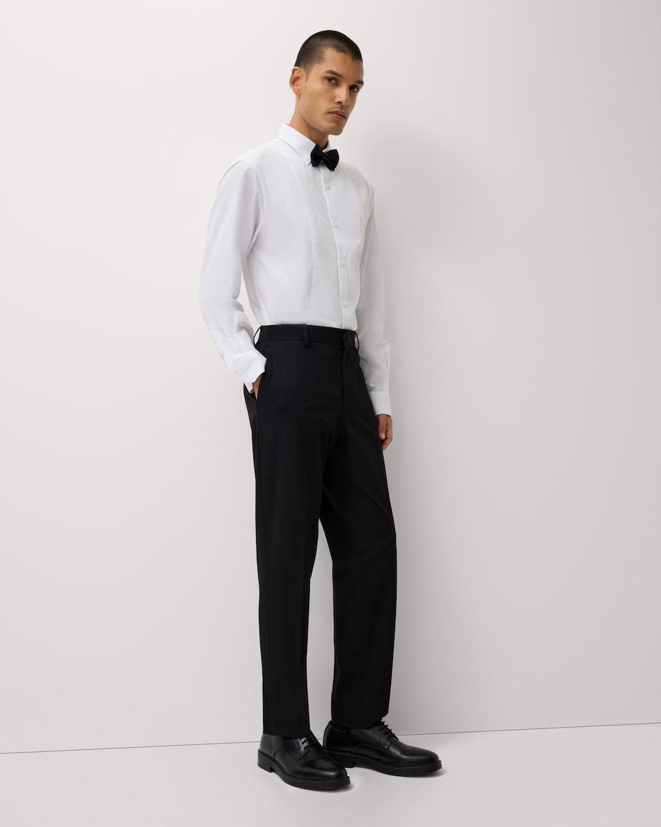 image 1 of F&F Regular Fit Formal Dinner Shirt with Bow Tie in White