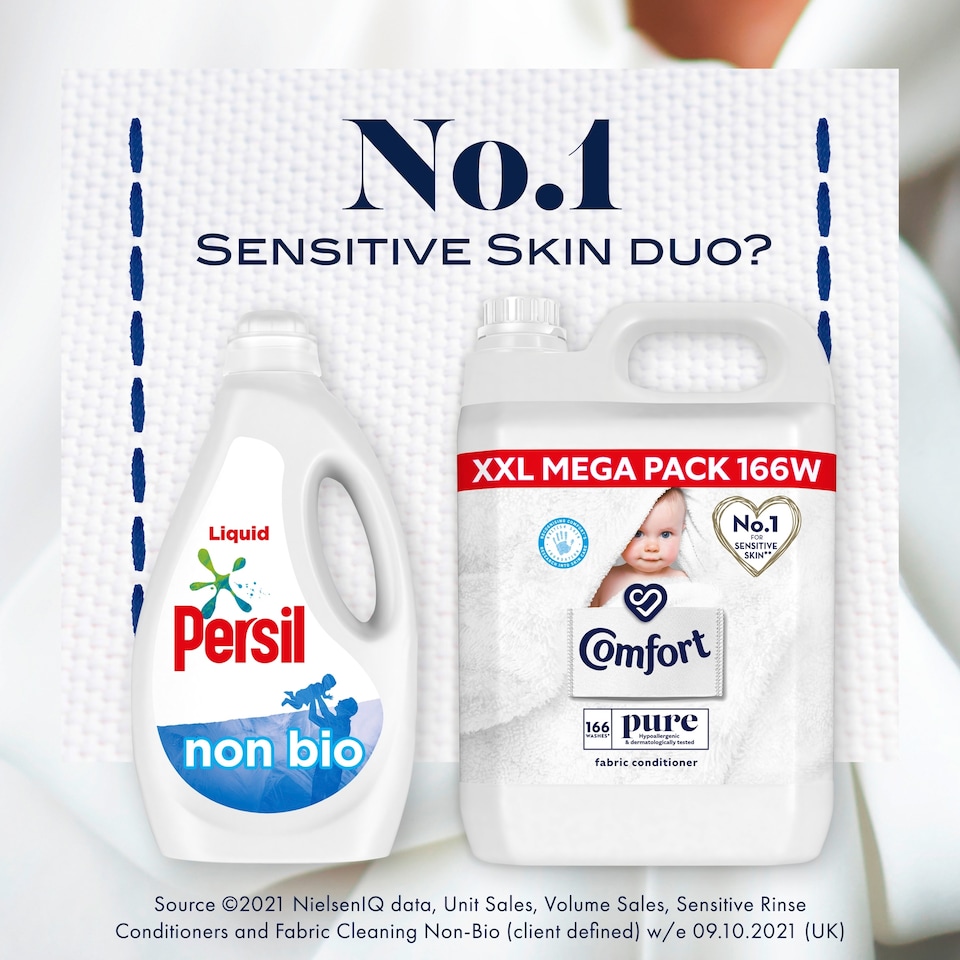 image 1 of Comfort Pure Fabric Conditioner 166 Wash 5L