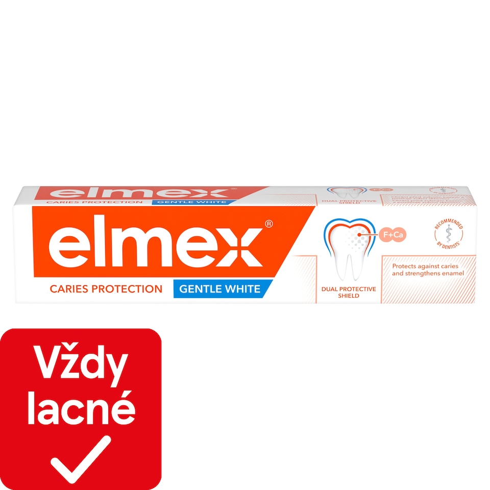 obrázok 1 z elmex® Caries Protection Gentle White zubná pasta proti zubnému kazu 75 ml