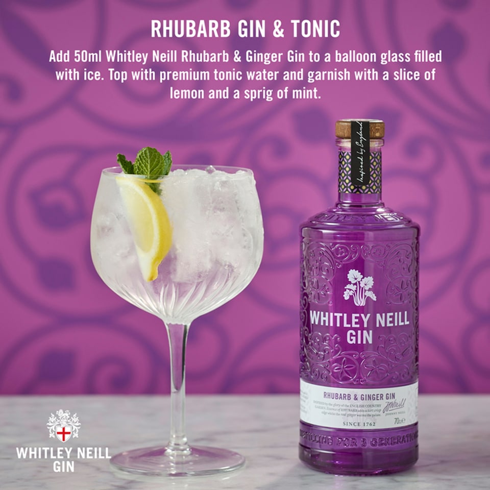 image 1 of Whitley Neill Gin - Rhubarb & Ginger 70cl