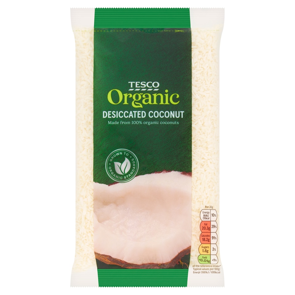 Tesco Organic Desiccated Coconut 200G