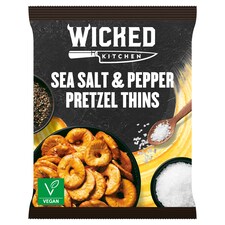 Wicked Kitchen Sea Salt & Pepper Pretzel Thins 120G