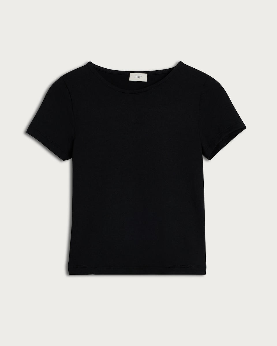 F&F Girls Short Sleeve T-Shirt in Black