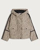 image 4 of F&F Girls Leopard Print Hooded Jacket in Multi Brown