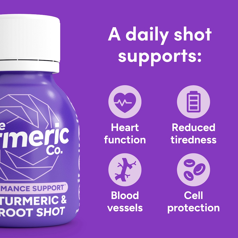 image 1 of The Turmeric Co Raw Turmeric Beetroot 60ml x 3 pack
