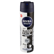 Nivea Men Black & White Invisible Original Sprej antiperspirant 150 ml