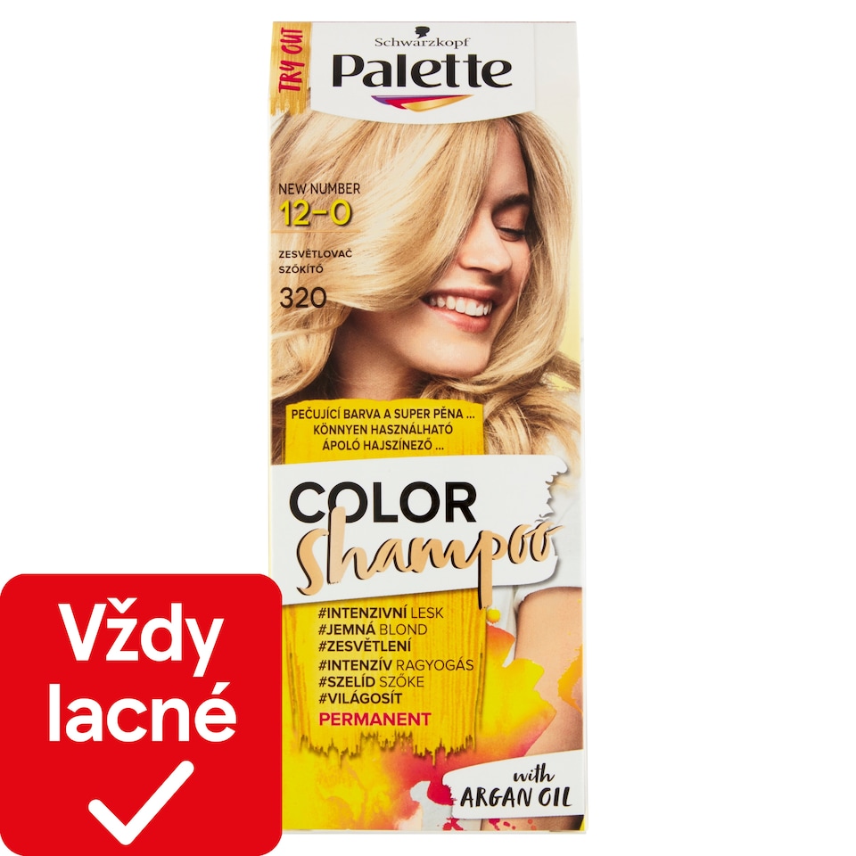 obrázok 1 z Schwarzkopf Palette Color Shampoo farba na vlasy Zosvetľovač 12-0 (320)