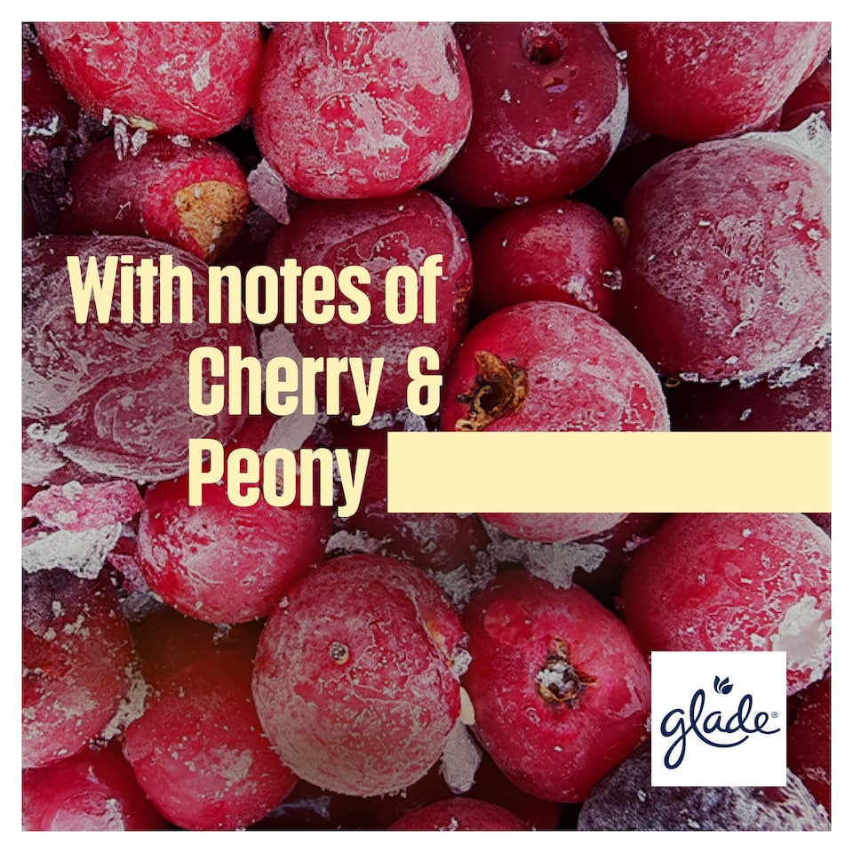 image 1 of Glade Frosted Floral Cherries Candle 108g