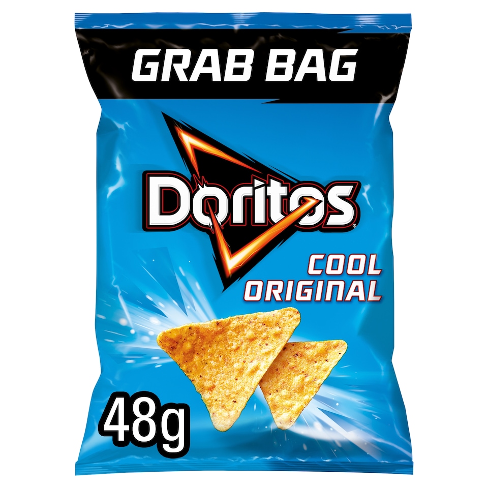 image 1 of Doritos Tortilla Chips Cool Original Grab Bag Crisps 48g