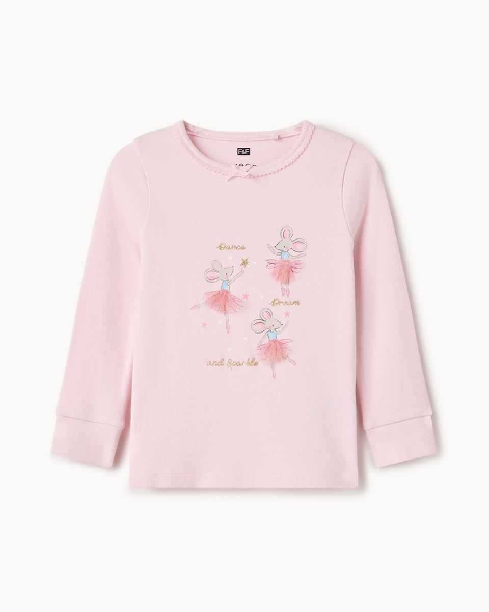 image 1 of F&F Girls Fairy Mouse Tutu Pyjama Set in Multi