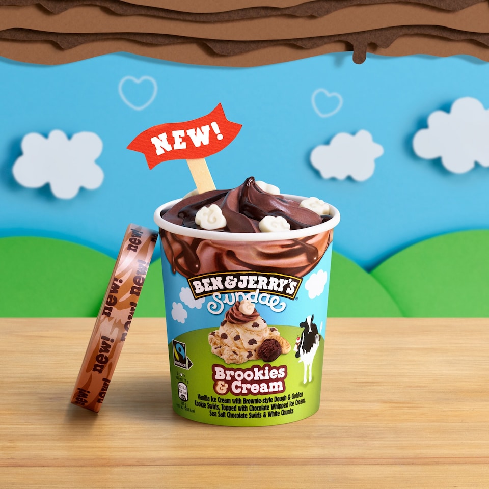 image 1 of Ben & Jerry's Sundae Brookies & Cream 427ml