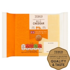 Tesco British Mild Cheddar Cheese 220G