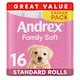image 1 of Andrex 16 Rolls Toilet Tissue Gentle Clean