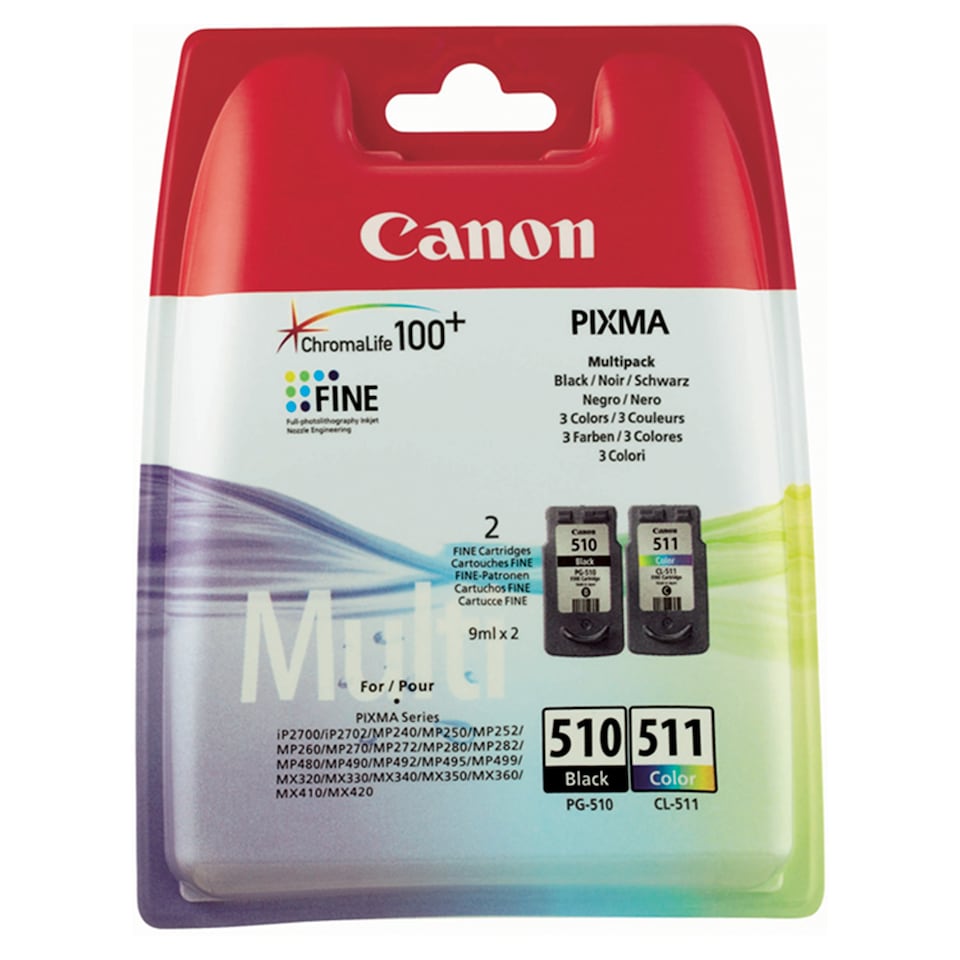 Canon 510/511 Multipack Printer Ink Cartridge