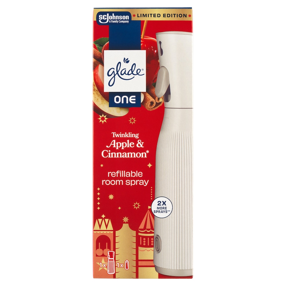 Obrázek 1 pro produkt Glade One Twinkling Apple & Cinnamon opakovaně použitelný osvěžovač vzduchu 10ml
