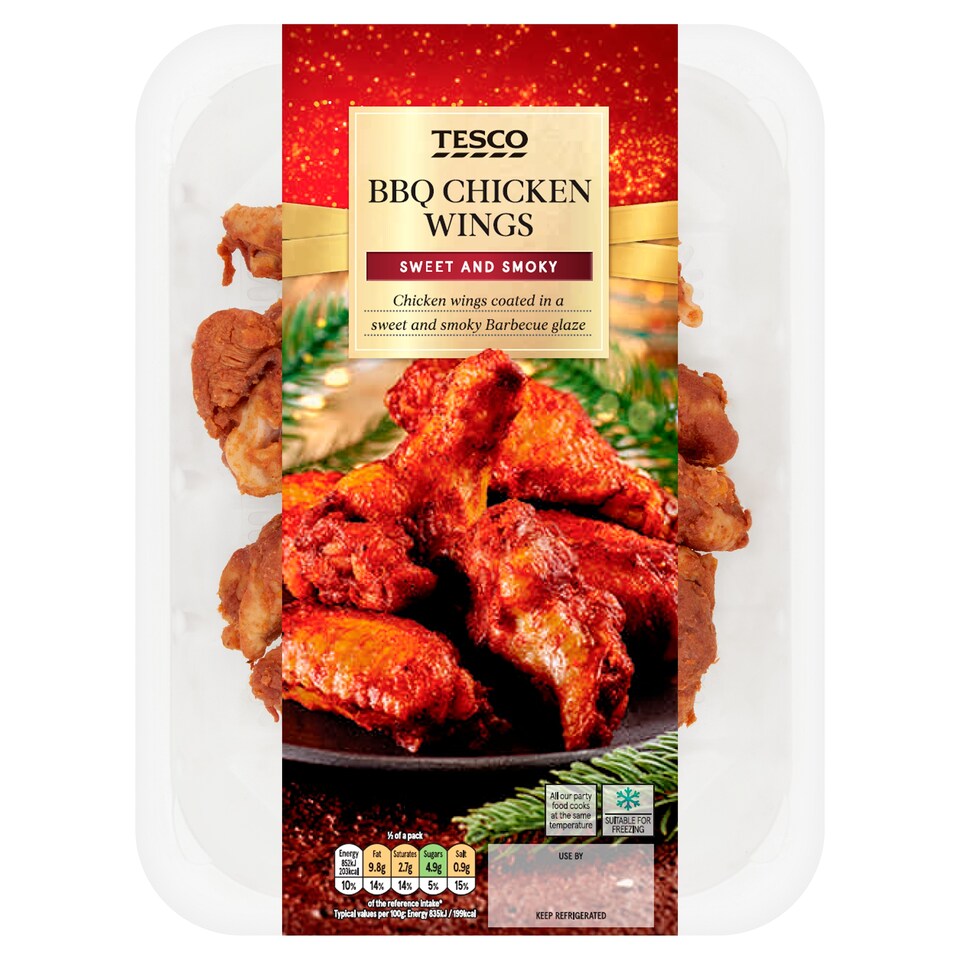 Tesco Sticky Bbq Chicken Wings 300G
