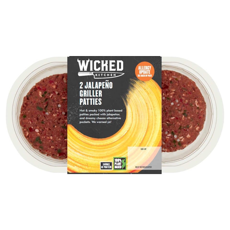 Wicked Kitchen 2 Jalapeno Griller Patties 226g