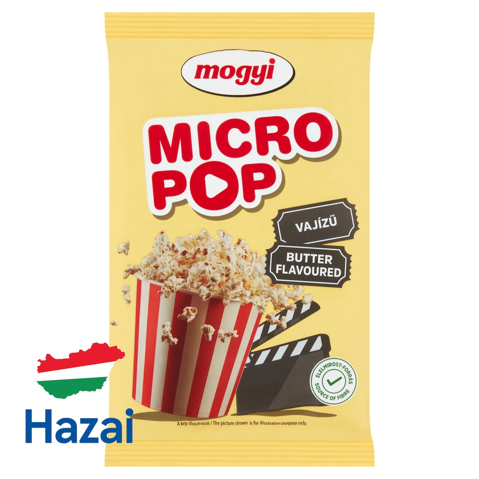 Mogyi Micro Pop mikrohullámú sütőben elkészíthető vajízű pattogatni való kukorica 100 g