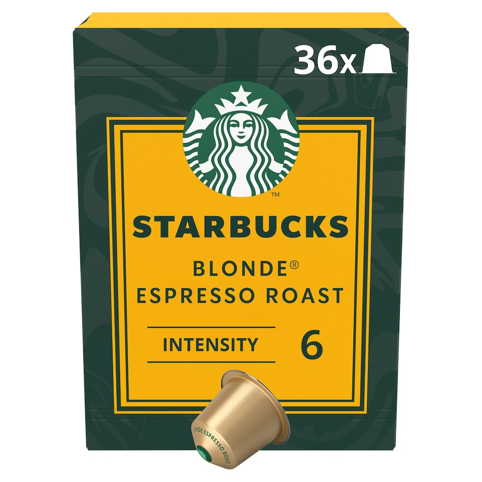 Starbucks Blonde Espresso Roast Coffee Pods x36 188g
