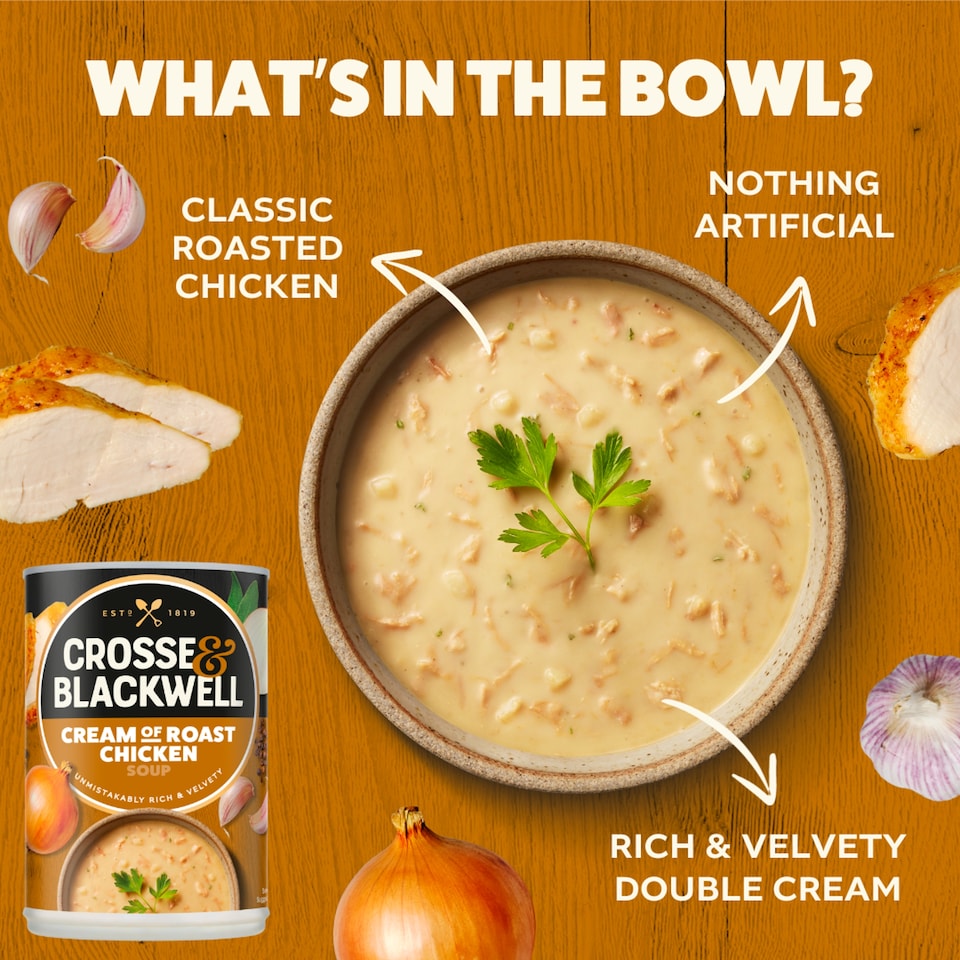 image 1 of Crosse & Blackwell Cream of Roast Chicken Soup 400g