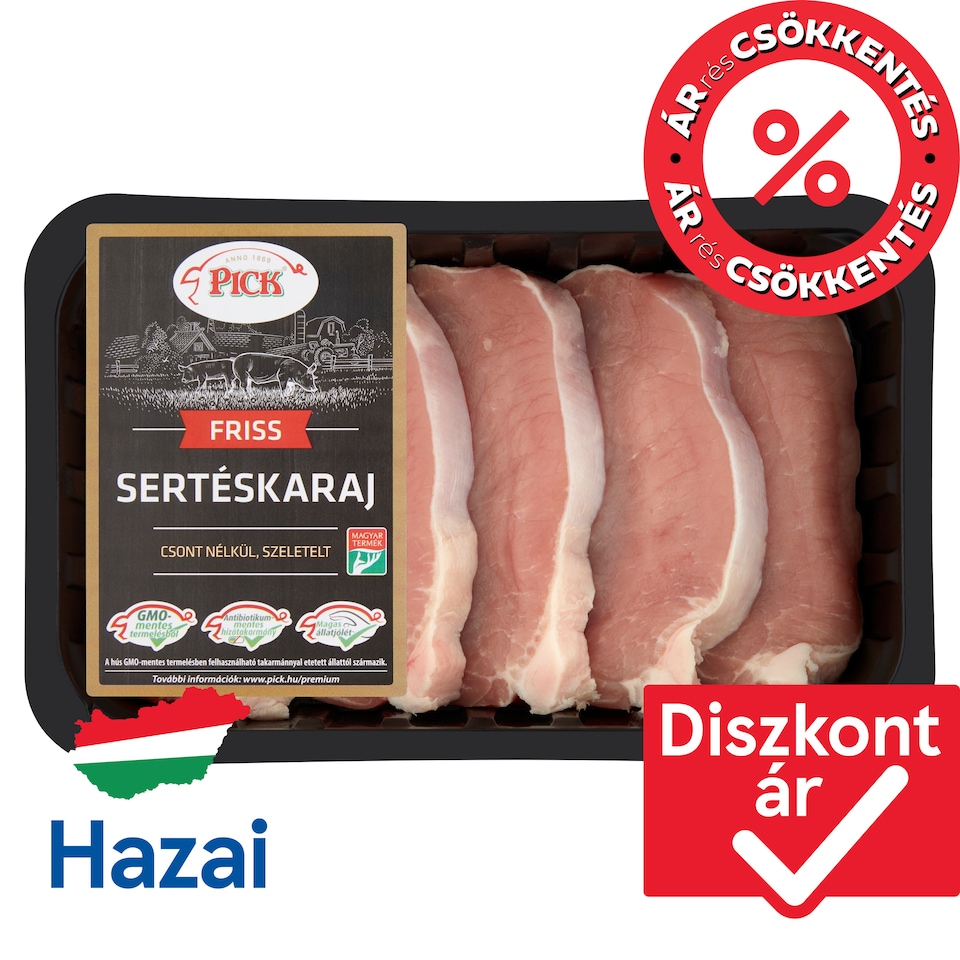 PICK Szeletelt sertéskaraj csont nélkül 500 g