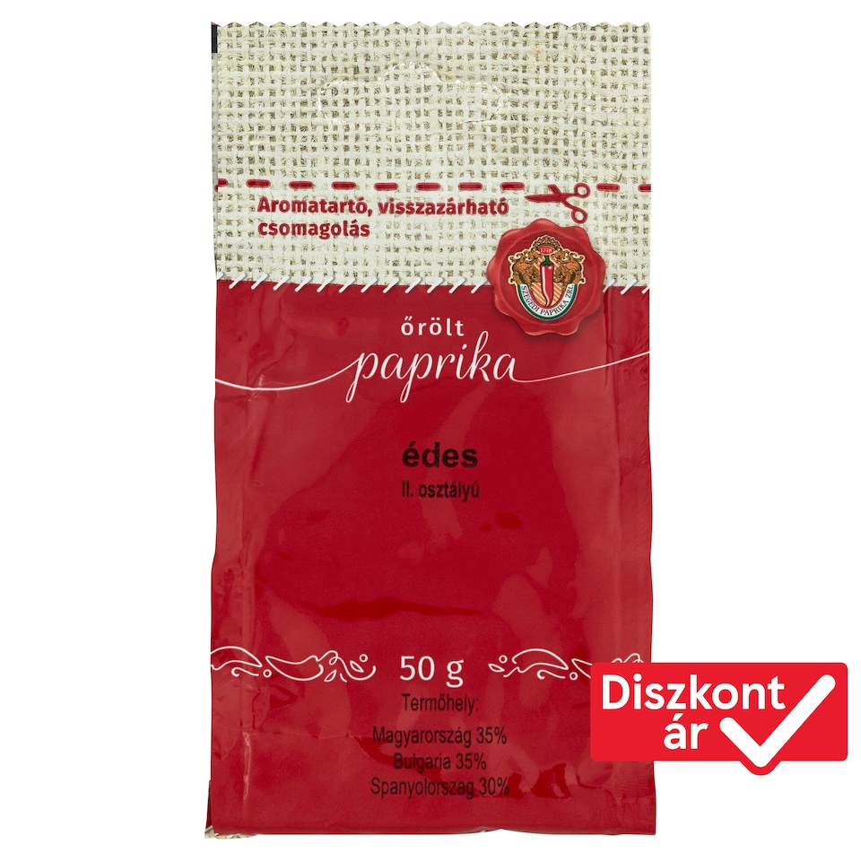 Szegedi Paprika II. Class Sweet Ground Paprika 50 g