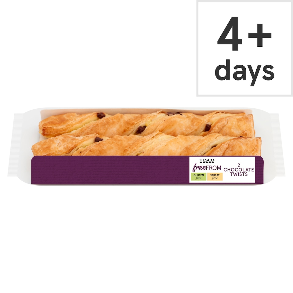 Tesco Free From Chocolate Twists 2 Pack