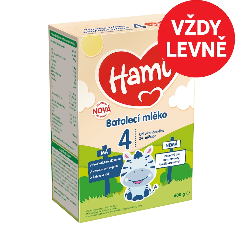 Obrázek 1 pro produkt HAMI 4 batolecí mléko 600g