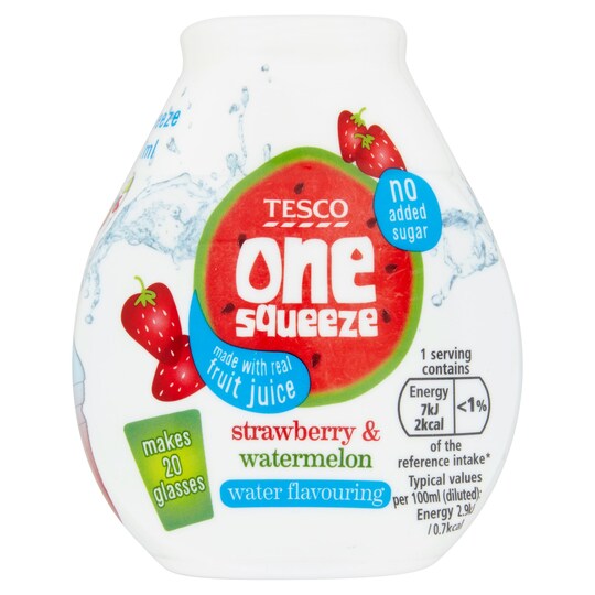 Tesco One Squeeze Strawberry And Watermelon Tesco Groceries