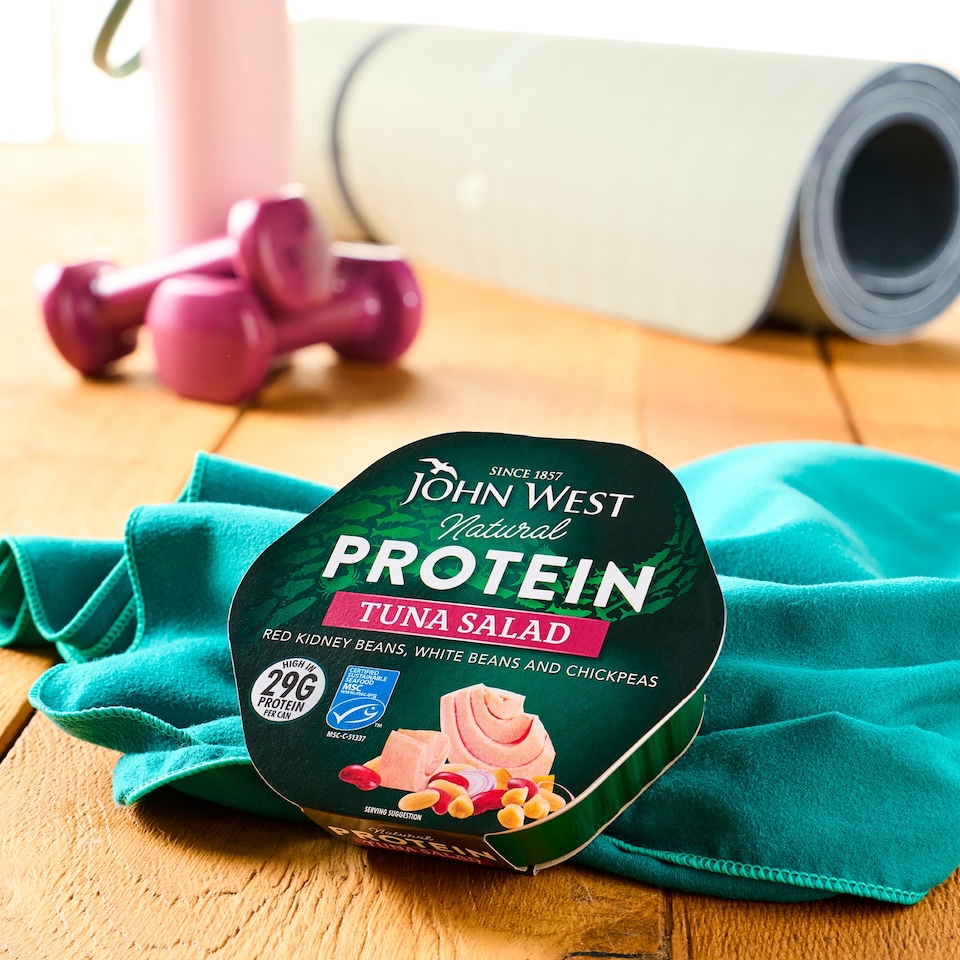 image 1 of John West Protein Tuna Salad chickpeas and kidney beans 220g