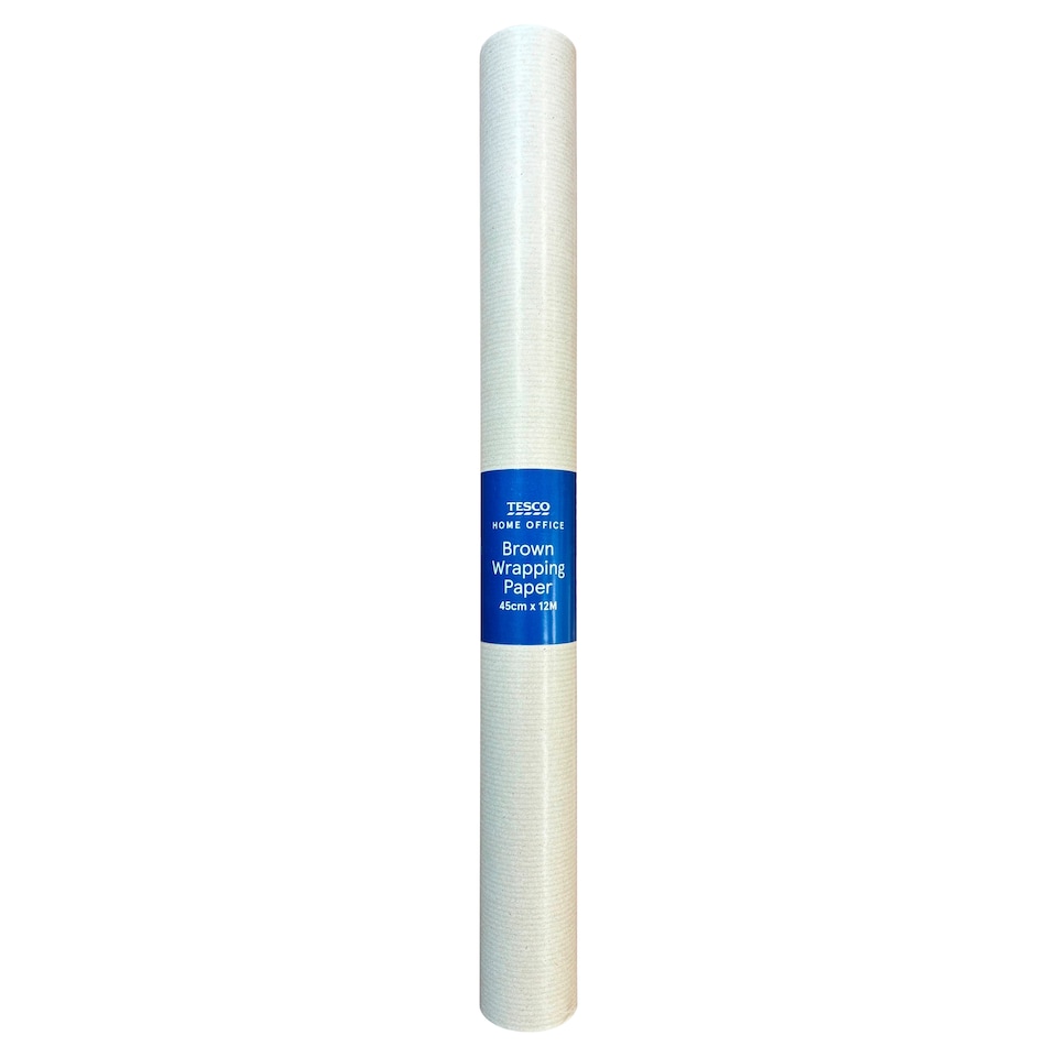 Tesco Recycled Wrapping Paper 12M