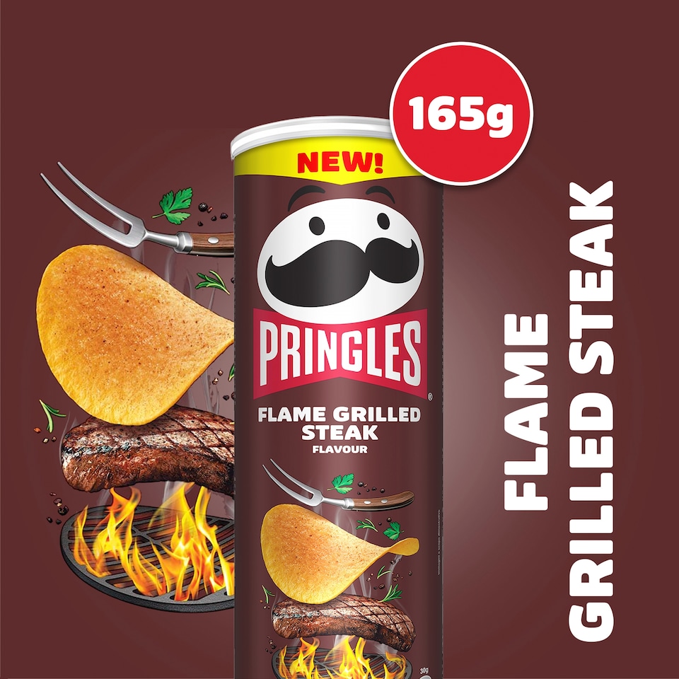 image 1 of Pringles Flamed Grilled Steak 165g