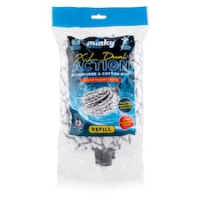 Minky Xl Dual Actionmicrofibre &Cotton Mop Refill