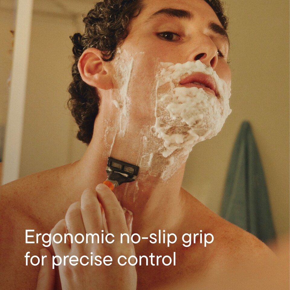 image 1 of Harry's 5 Blade Razor, Bright Orange