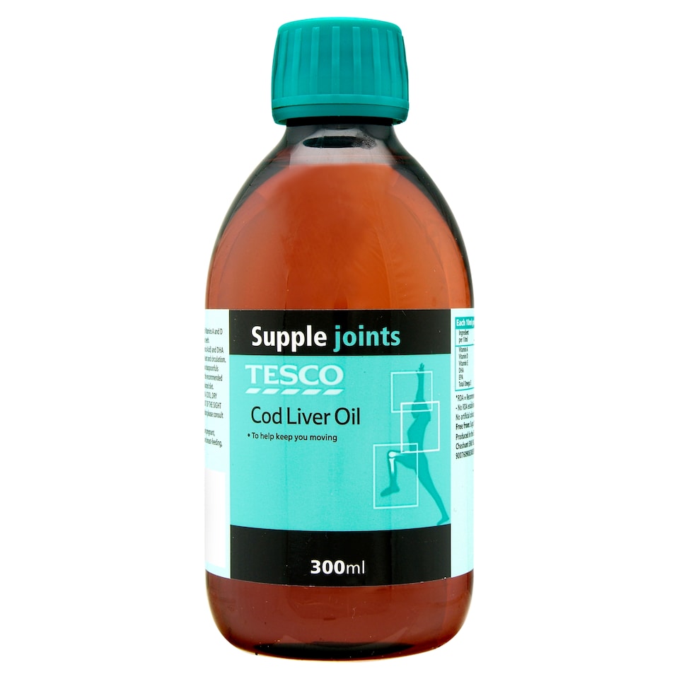 Tesco Health Omega-3 Cod Liver Oil Supplement - 300ml