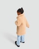 image 3 of F&F Girls Fleece Textured Teddy Coat in Light Nude
