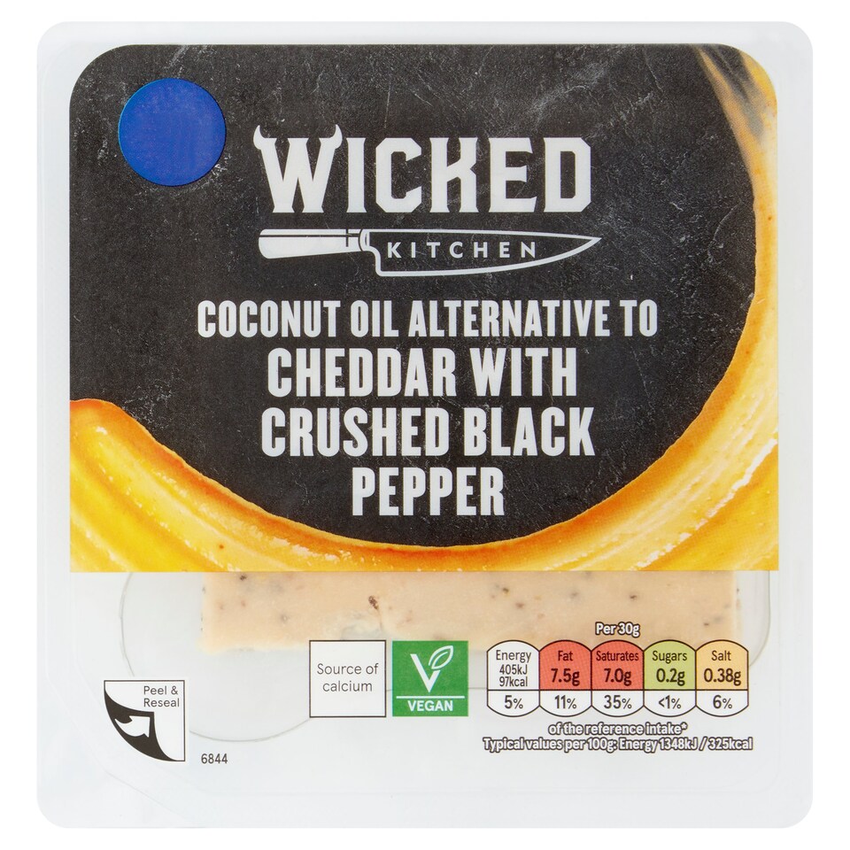Wicked Kitchen Crushed Black Pepper Block 150G Tesco Groceries