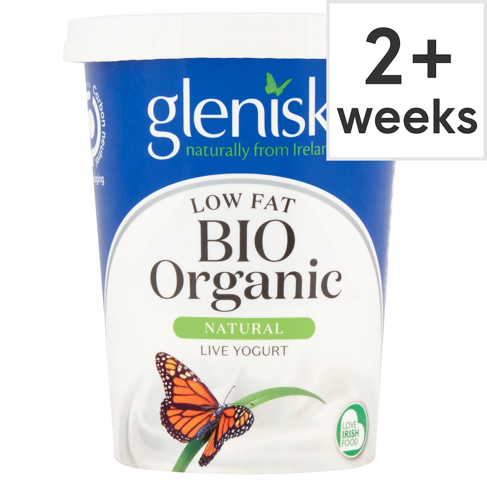 Glenisk Organic Low Fat Natural Yoghurt 500G